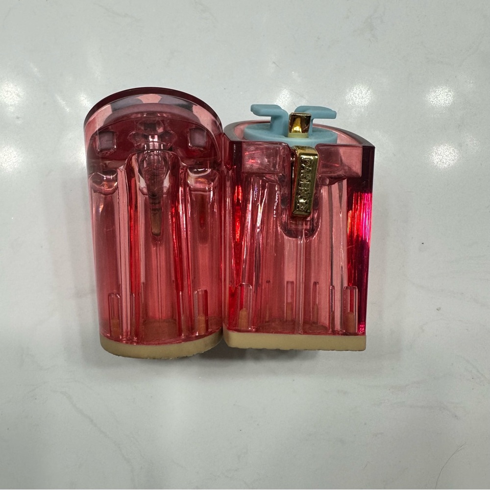 Pashion Footwear - 4" Transparent Red Block Heels - Size 9-11